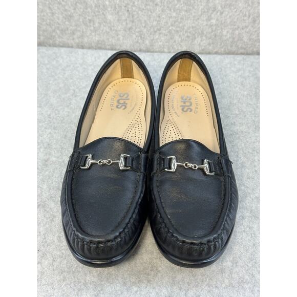 SAS Metro Loafers Black Leather Women's 7 Worn Once! - Picture 7 of 10